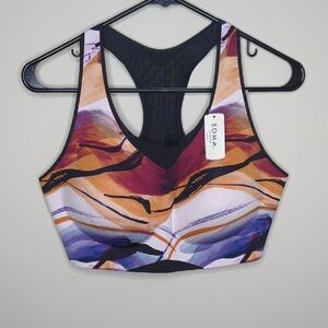 Soma Women's Abstract Multicolor Sports Bra